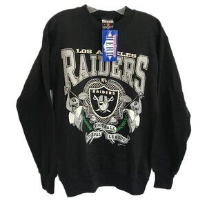 Vtg 1992 Dead Stock Los Angeles LA Raiders Football Sweatshirt Las Vegas NFL